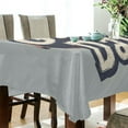 thumbnail image 5 of Yayeee Tablecloths 54" x 54" Rectangle Wrinkle Resistant Party Table Cover, Gray Game Day, 5 of 8