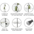 thumbnail image 4 of Zenna Home Tension Pole Shower Caddy 2156NN - Rust Resistant, 4 Shelves - Nickel, 4 of 7