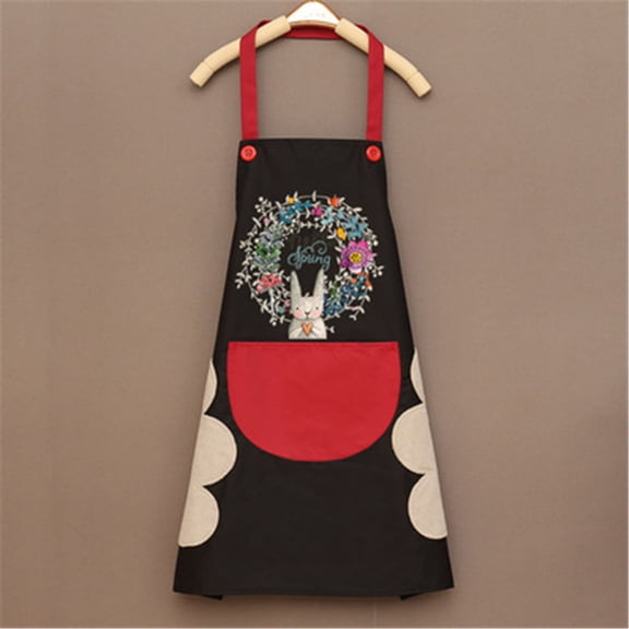 Cute Apron for Women with Pockets, Comfortable Kitchen Apron, Perfect for Cafe Shop, Baking, Gardening, Cooking.