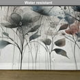 thumbnail image 5 of Ambesonne Neutral Place Mats Set of 4, Soft Hues Flowers Pattern, Standard Size, Dimgray and Slate Blue, 5 of 5