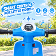 thumbnail image 5 of SaveJoy 24V Motorcycle for Kids Ages 8+ Retro Ride on Toys , LED Light-Up Electric Ride On Car,Durable Outdoor Gift for Boys & Girls,Blue, 5 of 7