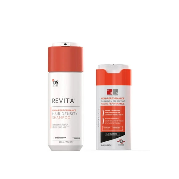 DS Laboratories Revita Shampoo For Thinning Hair and Revita Hair Styling Medium Hold Gel for Men