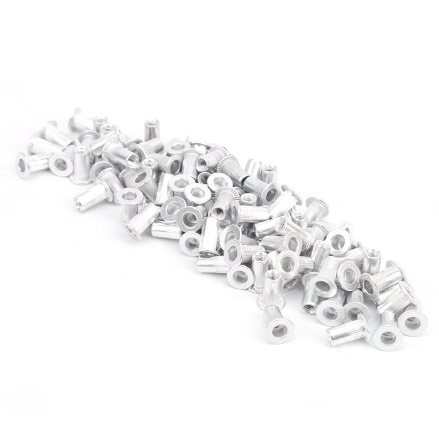 Tuercas remachadoras, 100 piezas, tuercas remachadoras de cabeza plana, herramientas manuales de uso conveniente