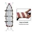 thumbnail image 5 of HELLHERO 15x54 Inch Ironing Board Cover with Elastic Edge Easy Fit Ironing Table Burgundy Cream, 5 of 6