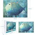 thumbnail image 3 of Jigsaw Puzzles 1000 Pieces for Adults Big Fish Puzzles Art Fish Painting Jigsaw Puzzles Small House Puzzles for Adults 1000 Piece Educational Puzzle Game Intellectual Toy for Teens Kids 29.5" x 19.7", 3 of 12