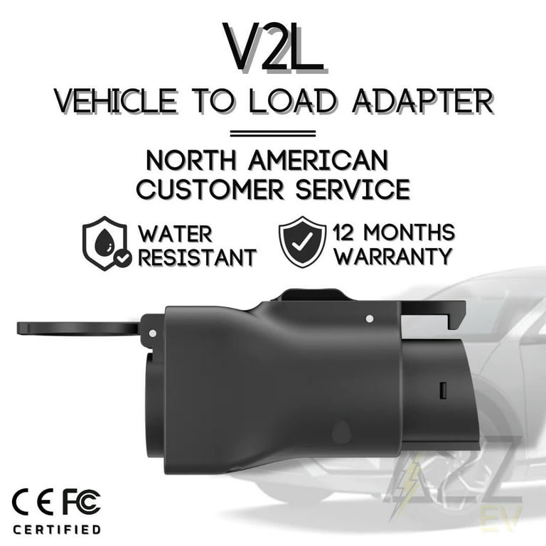  Tera Vehicle to Load Adapter V2L Connector: Compatible with  Hyundai Kia Genesis, 16.5 FT Ultra Long Cable, Up to 15A 250V AC, Electric  Car Side Discharger Plug, Type 1 J1772 with