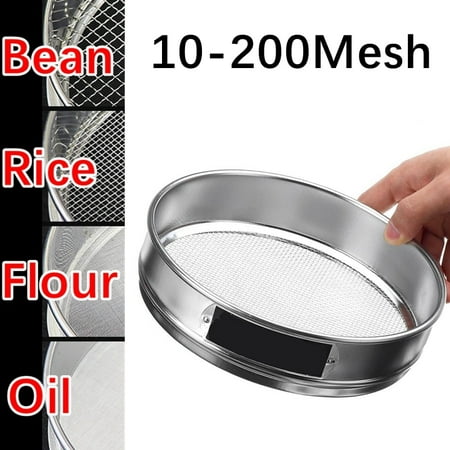 

10/15/20cm Round 304 Stainless Steel Flour Sieve Kitchen Particles Bean Sugar Powder Filter Sieve Shar Baking Sifters Gadget