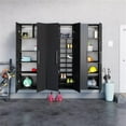 thumbnail image 3 of Prepac HangUps Storage Cabinet 72 in x 90 in x 16 in Wood Composite, Black, 3 of 6