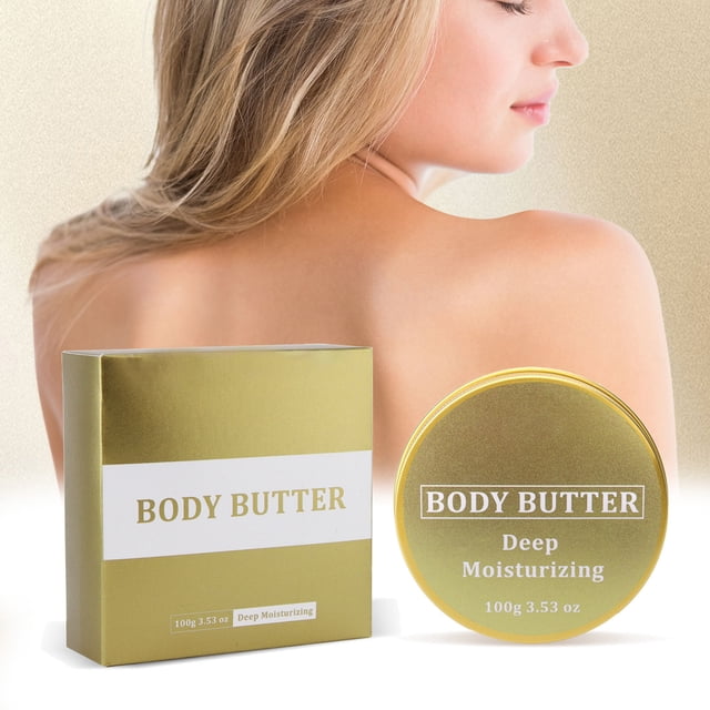 Crema corporal ligera para piel seca - Nutrición profunda, hidratación intensiva, limpieza de poros - Loción hidratante y reafirmante para una piel suave y juvenil - Fórmula no grasa - 100 g / 3,5 oz
