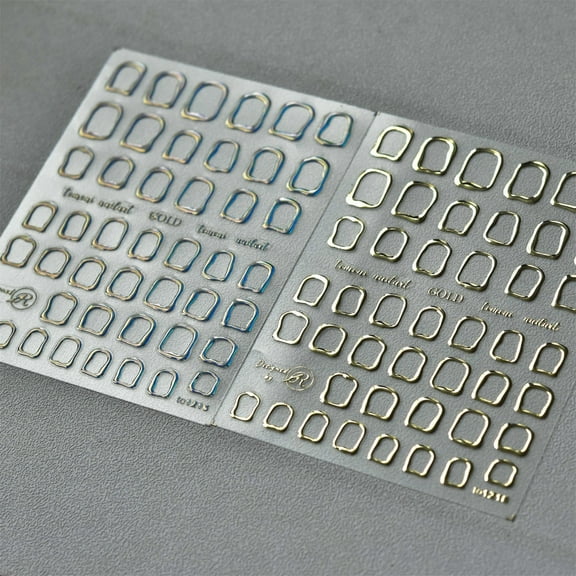 opvise Nail Sticker Waterproof Paper Shiny Delicate Manicure Sticker Nail Art Decor for Women