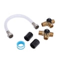 thumbnail image 4 of Brass Valve and Fitting Set, 1/2in NPT Tee Valves 2 Female Connectors RV Water Heater Bypass Kit  for RV System Maintenance, 4 of 7