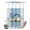 Blue Beige, variant on No Hook Shower Curtain, Blue Coastal Starfish Shower Curtains for Bathroom with See Through Top Window, Grey Sage Green Nautical Coral Summer Waterproof & Washable Bath Curtain Stall 48"x72"