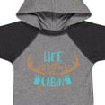 thumbnail image 4 of Inktastic Life is Better at the Cabin, Deer Antlers, Camping Boys or Girls Baby Bodysuit, 4 of 5