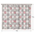 thumbnail image 5 of Pioneer Flower Floral Print Pattern Shower Curtain 84"x72" ,Bathroom Decorative Shower Curtains Set with 12 Hooks,Modern Waterproof Washable Shower Curtain, 5 of 6