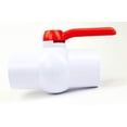 thumbnail image 3 of 1/2" - 4" (Inch) PVC Ball Valve, Inline, Socket, FNPT, Slip x Slip Schedule 40 (4"), 3 of 5