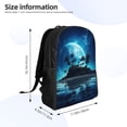thumbnail image 4 of Honeii Hawaiian Beach Pirate Moon Print Laptop Backpack for Work, College, Travel, Daily Backpacks for Men Women, Sport Rucksack,Computer Bag, 4 of 8