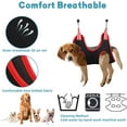 thumbnail image 3 of Juego de 10 piezas de arnés de hamaca para el cuidado de mascotas con cortaúñas, lima de uñas, peine, hamaca de sujeción transpirable para perros, arnés de aseo para perros y gatos, ayuda para cortar, 3 of 5