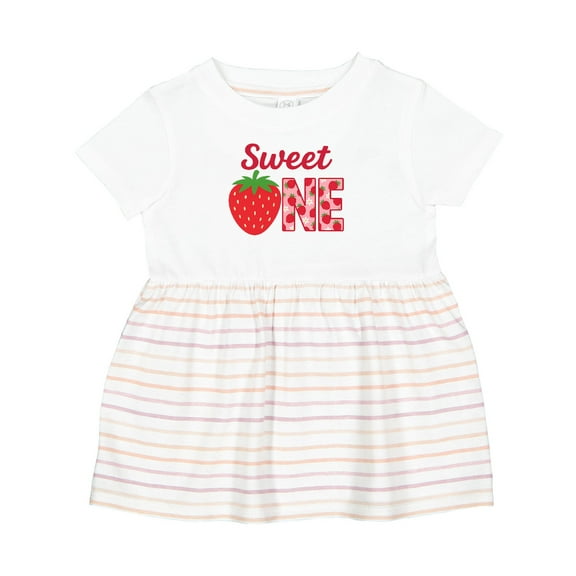 Inktastic Sweet One Strawberry Birthday Girls Baby Dress