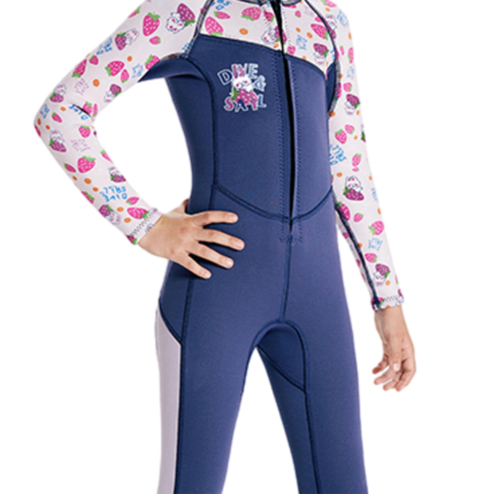 Baoblaze Kids Wetsuit 2mm Neoprene Child Wet Suit for Cold Water Sports Sailing Kayak Dark