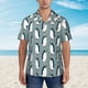 thumbnail image 2 of Balery Penguin Camisas hawaianas de manga corta para hombre, camisas playeras de corte holgado, camisas de vacaciones con botones,Medium, 2 of 7