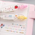 thumbnail image 4 of relayinert Cartoon pattern lace strap with replaceable core, press type creative correction strap, hand account DIY album diary decoration strap, 4 of 9