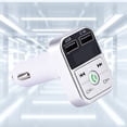 thumbnail image 4 of Adaptador De Transmisor Fm Para Automóvil Cargador de coche de llamada 12V-24V Adaptador de coche de radio M con pantalla digital (Plata) Likrtyny Accesorios para autos y motos, 4 of 8