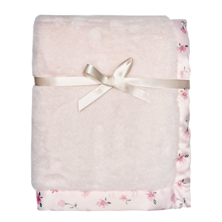 Modern Moments by Gerber Baby Girl Plush Blanket, Pink photo 1