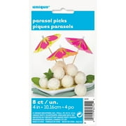 Hibiscus Drink Umbrellas, 10-Count