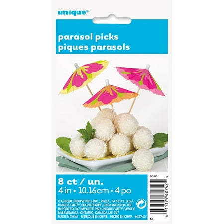Hibiscus Drink Umbrellas, 10-Count