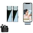 thumbnail image 1 of IROINID Clearance Deals,TWS Lavalier Microphone,2 Mini Microphones with Digital Display TWS Lapel Microphone For Android/IOS Video Recording,Interview,Vlog (Black), 1 of 9
