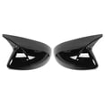 thumbnail image 3 of Car Side Mirror Cover, 1 Pair Driver Side Door Mirror Cover  Add-On Rearview Mirror Housing Shell Horn Style Fit For Sentra/Sylphy 2020-2021, 3 of 8