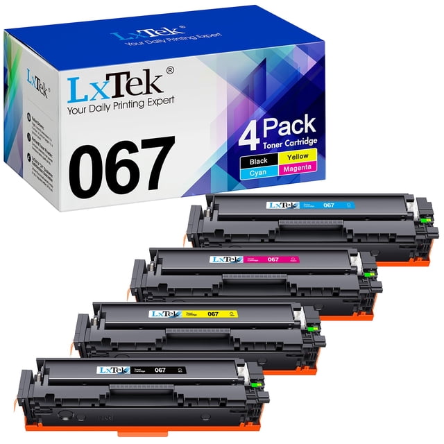 Set de 4 Cartuchos de Tóner LxTek 067 para Impresoras Canon
