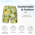 thumbnail image 5 of Balery Cartoon Dinosaurs Mens Swim Trunks Swim Shorts for Men Quick Dry Inseam Beach Shorts with Compression Liner Pocket-X-Large, 5 of 9
