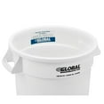 thumbnail image 5 of Global Industrial Plastic Trash Can - 10 Gallon White, 5 of 7