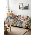 thumbnail image 3 of Boho Floral Couch Cover for Dogs, Bohemia Colorful Mandalas Botanical Flower Washable Sofa Covers Slipcover for Pets Dogs Futon Cover, Couch Recliner Covers, Oversized Chair Slipcover 71"x91", 3 of 9