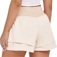 thumbnail image 3 of Summer High Waist Women Active Sport Casual Shorts Ruffle Pants, 3 of 5