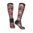 thumbnail image 5 of Lsque Rose Flowers Printed Crew Socks Men's Women's LightWeight Thin Casual Calf Socks ,Knee High Socks,Cotton Socks, 5 of 9