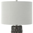 thumbnail image 5 of Uttermost Nettle Ceramic and Crystal Textured Table Lamp in Gray, 5 of 7