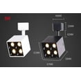 thumbnail image 3 of FSLiving LED J-Type Track Spot Light Addition Functional Light Energy Save LED Track Lighting Adjustable 8W LED Base Light Daylight 6000K Whtie Base for Garage Workbench Shop Customizable - 1 Pack, 3 of 7