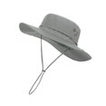 thumbnail image 2 of Milaget Bucket Hat Sunhat with Strings Adjustable Foldable Breathable Wide Brim Sun Hat S Light Gray, 2 of 9