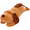 Brown Hapap Dog, variant on Soft Long‑Body Sleeping Dog Stuffed Animal, Cute Lying Puppy Plush Body Pillow for Kids & Adults