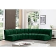 thumbnail image 2 of Meridian Furniture Infinity Green Velvet 4pc. Modular Sectional, 2 of 4