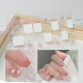 thumbnail image 1 of 1Set Nail Art Gel Nail Sticker Nail Polish Film Nude Gradient Color Full Patch Stickers Spring Summer Nail Decoration Manicure Tool, 1 of 7