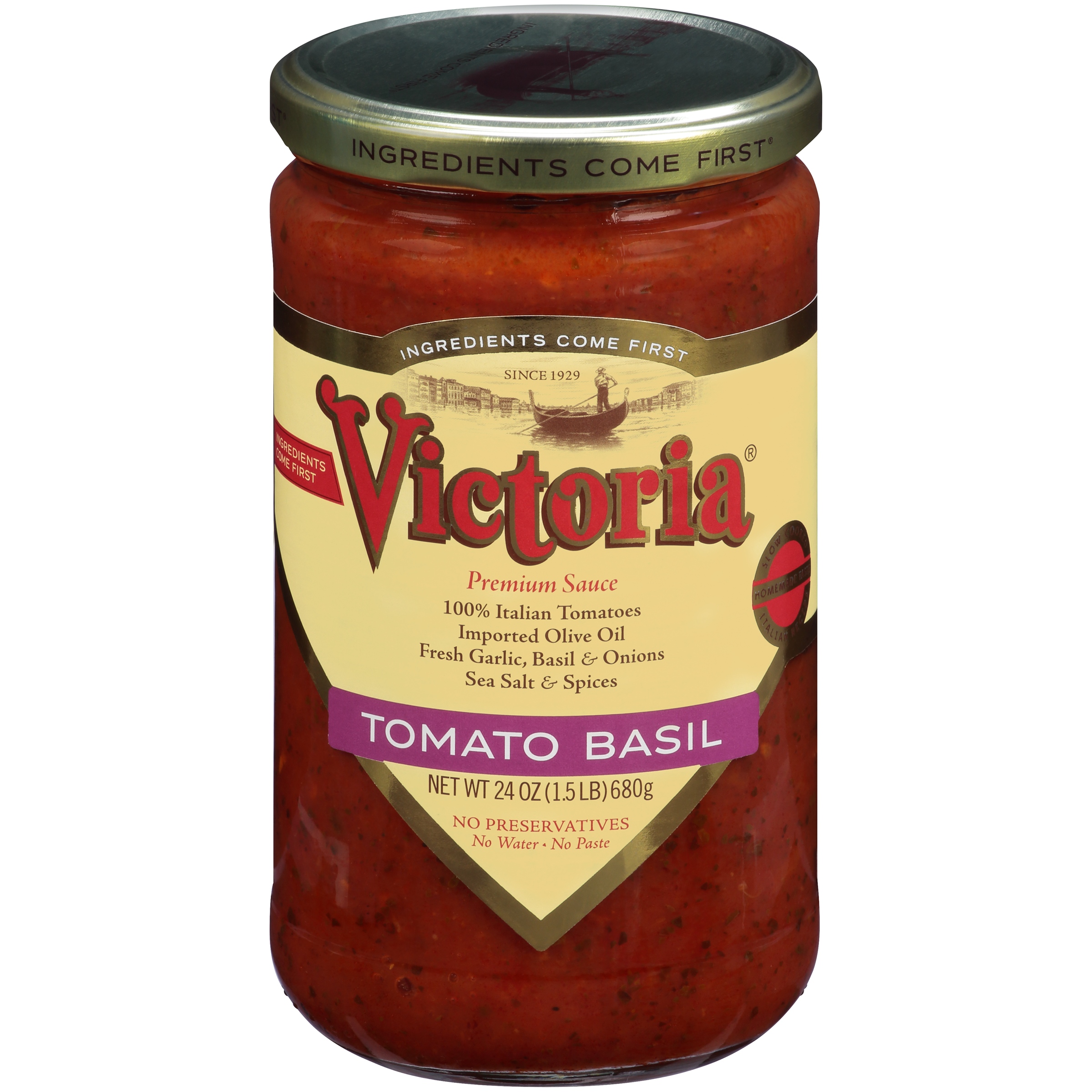 Victoria® Tomato Basil Sauce 24 oz. Jar