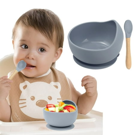 

Deal of The Day! Baby Bowls with Suction Suction Bowls for Toddlers Easy to Wash Suction Bowls for Baby and Silicone Baby Spoon Design Baby Suction Bowls First Food Baby Suction Plate Bowl