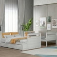 thumbnail image 2 of [US IN STOCK] Twin over Full Bunk Bed with Storage - White(OLD SKU :LP000022AAK), 2 of 9