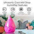 thumbnail image 4 of Crane USA Humidificateurs - Humidificateur Ultrasonique à Brume Fraîche, Sans Filtre, 1 Gallon, pour la Maison, la Chambre, la Chambre de Bébé et le Bureau, Rose, 4 of 5