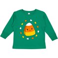 thumbnail image 3 of Inktastic Cute Halloween Candy Corn Boys or Girls Long Sleeve Toddler T-Shirt, 3 of 5