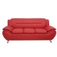 thumbnail image 5 of Uspridefurniture Sanuel Faux Leather 2Pcs Living Room Sets, Red, 5 of 5