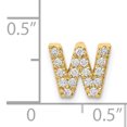 thumbnail image 2 of 14k Initial Diamant avec Charme XP857W (10mm x 10mm), 2 of 2